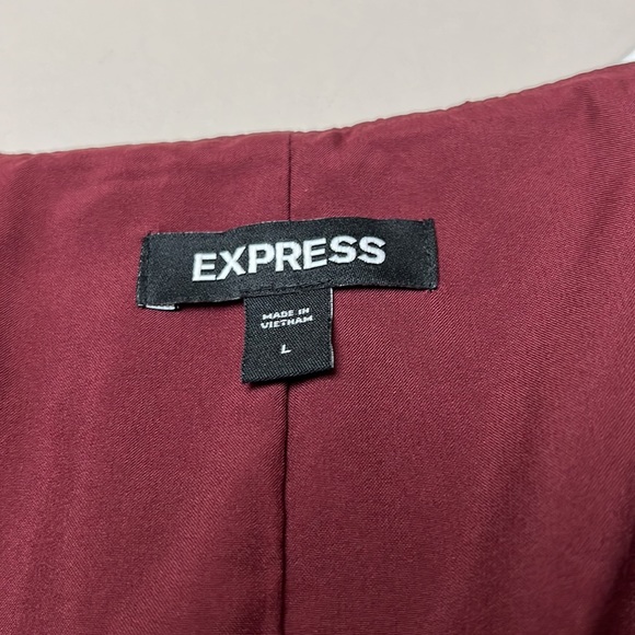 Express Pleated Dress with Capped Sleeves Dress Size Large - Picture 2 of 7